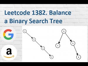 Leetcode 1382. Balance a Binary Search Tree