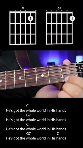 He's Got the Whole World in His Hands (Easy Guitar Tutorial)
