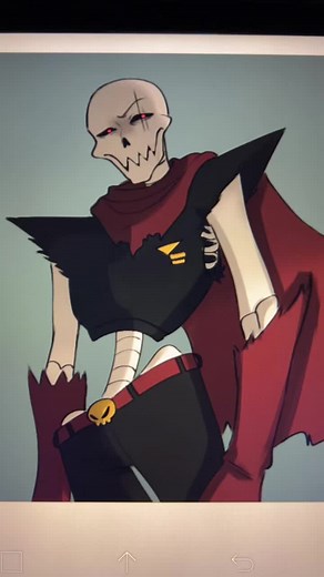 underfell papyrus meets his baby bones self 🖤 #undertale #underfell #underfellpapyrus #babybonespapyrus #babybones #whatdoyouwanttobewhenyougrowup #angst #papyrus #papyrusunderfell