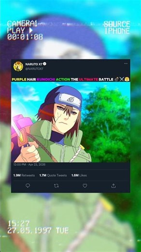 Purple Hair Kunoichi Action: The Ultimate Battle! 💣⚔️😤"#naruto #anime