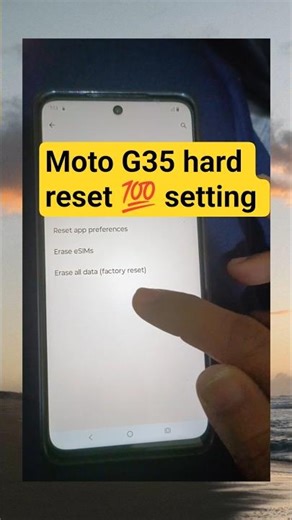 Moto G35 Factory Reset 2026 | Password / Pattern Lock Remove #shortvideo