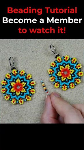 Master DIY Floral Huichol Beaded Earrings At Home