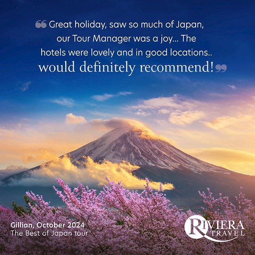 658 reactions · 158 comments | Discover our 10-day tour of Japan - uncover Tokyo, Kyoto, Mount Fuji, Nara, Hakone and so much more. | Riviera Travel | Facebook
