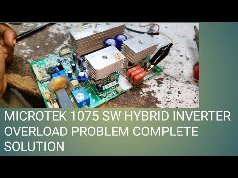 microtek 1075 sw hybrid inverter overioad problem complete solution