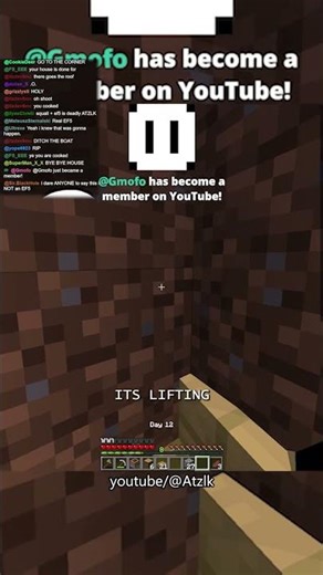 I got lifted into an EF5 tornado in Minecraft whilst streaming.. #minecraft #tornado