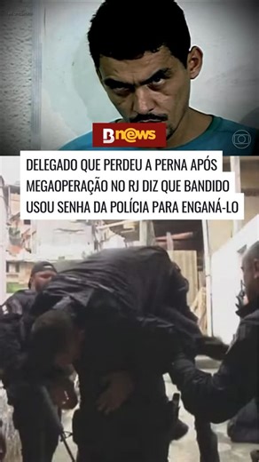 BNews on Instagram: "❌❌O delegado da Polícia Civil do Rio de Janeiro Bernardo Leal, atingido por um tiro de fuzil na perna durante uma megaoperação nos complexos da Penha e do Alemão, em outubro, concedeu sua primeira entrevista neste domingo (21), após 47 dias internado. Ao Fantástico, da TV Globo, ele revelou que o criminoso responsável pelo disparo utilizou um código interno da polícia para enganá-lo. Bernardo relatou que, durante a operação, ele e outros agentes precisaram atravessar uma esp