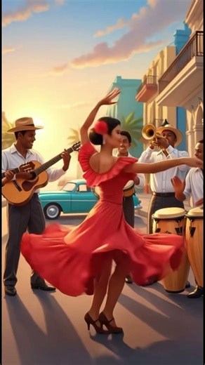 Cuban Street Dancing in Red – Live Son Cubano #salsa