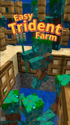 BEST TRIDENT FARM in Minecraft 1.21!🤯😱🤯!