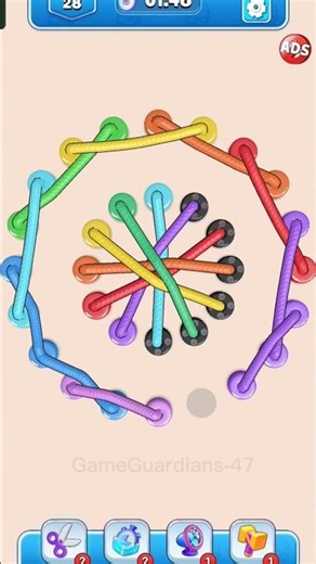 #tangledline3d | Rope Untie Tangled Master Satisfying Puzzle Gameplay #tangled #line #3d #gameplay