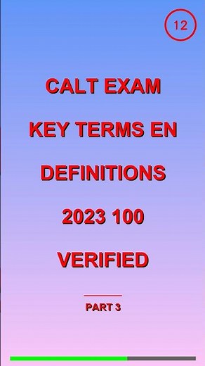 Calt Exam Key Terms En Definitions 2023 100 Verifi