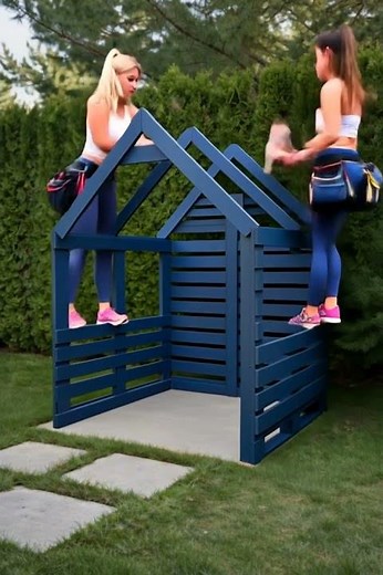Ultra Fast DIY Garden Reading Nook Build ⚡📚🌿