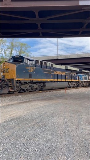 CSX 1827 “B&O” & CSX 3194 “Law Enforcement” sitting in Carteret! #csx #heritageunit #train #rail