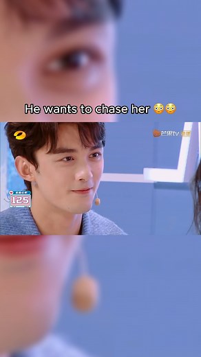 He wants to chase her 😳😳 #hellosaturday #chinesecelebrities #mangotv #chinesevarietyshow | Mangotv Celebrity