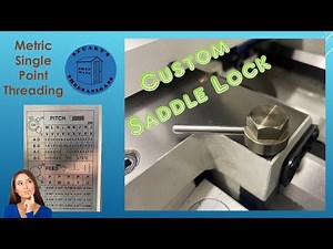 Lathe Saddle Lock - a simple, quick and satisfying project featuring single point metric threads.