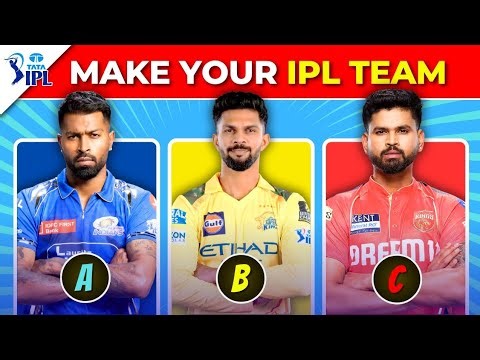 Make Your OWN IPL Team: 2025 Edition 🔥#rcb #ipl #ipl2025