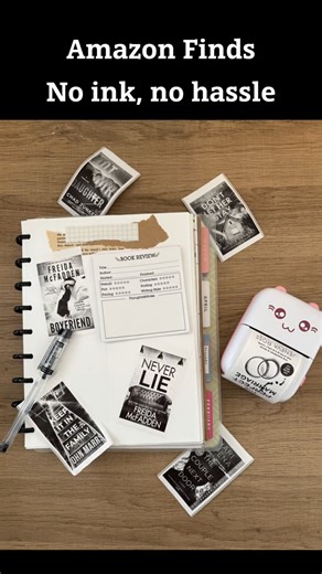 Inkless mini printer that prints stickers instantly! 📸✨