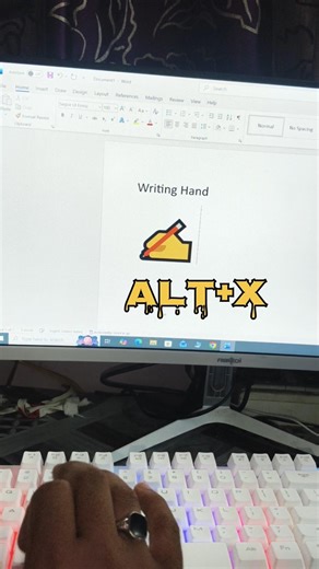 Ms Word hand Symbol Shortcut Keys ✍️#please_subscribe_my_channel #like #shorts #comments #computer