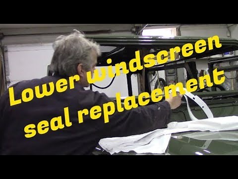 Replacing the Defender bulkhead to windscreen frame seal