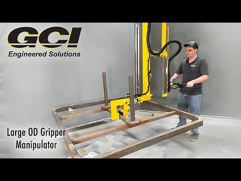 Industrial Manipulator lifts Frame for Paint Application