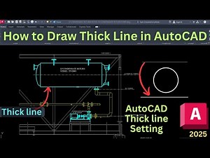 How to Draw Thick Line in AutoCAD | Simple Beginner Method