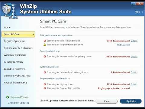 WinZip System Utilities Suite hands-on
