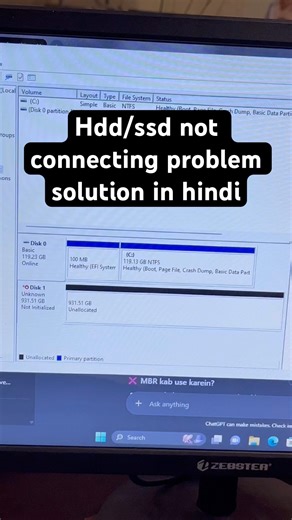 New HDD / SSD Detect नहीं हो रहा? | Initialize Problem Fix 😱