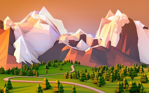 Blender Low Poly 地形制作
