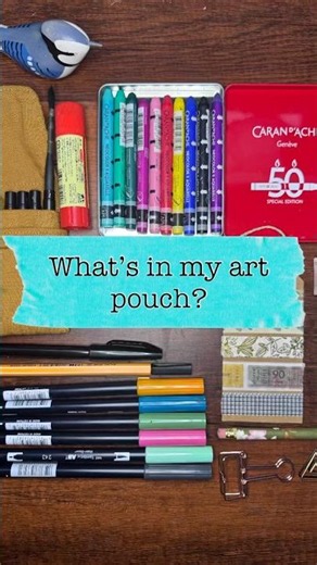 Make yourself an art pouch for journalling on the go this summer