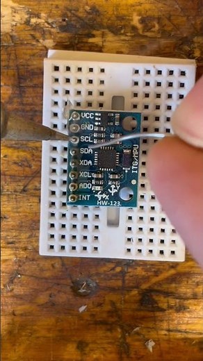 Soldering Header Pins On An Accelerometer / Gyroscope GY-521 MPU6050! Built-in 16bit AD Converter!