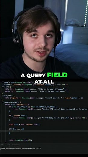 Parsing JSON Payload with Bun: It's SO EASY #shorts #programming #coding