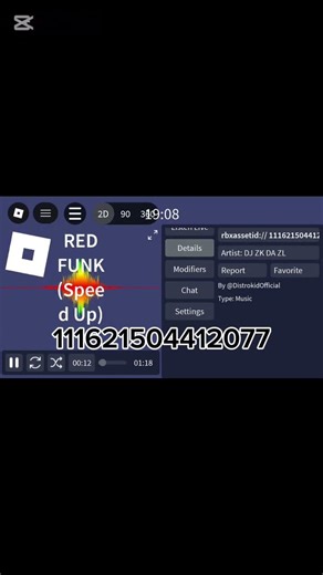 Dark Red FUNK! Bypassed ROBLOX id #robloxaudio #roblox #bypassedids #FUNK