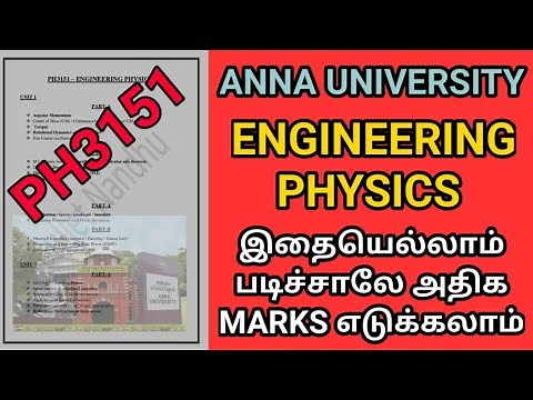 Engineering 1st year Engineering Physics Important Questions | Anna University PH3151 | PH3151 | AU