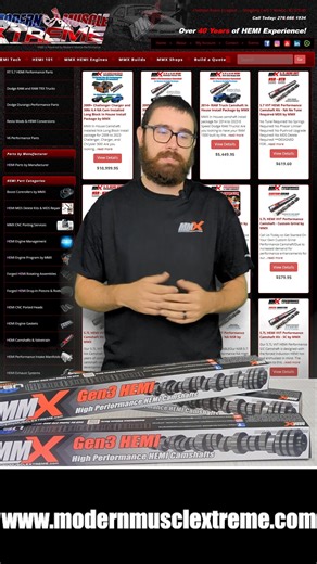 In this video, Byron Covers our VVT 5.7 Eagle HEMI camshaft grinds. | Modern Muscle Xtreme