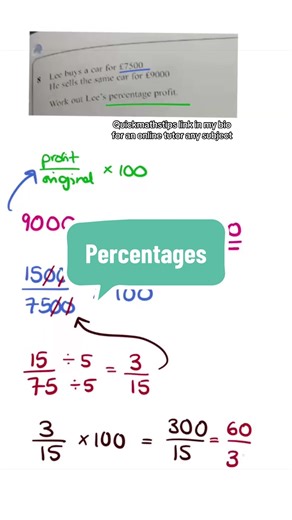 Quickmathstips link in my bio for an online tutor any subject | Quick Maths