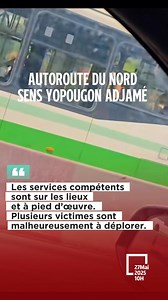 442K views · 5.2K reactions | ALERTE CITOYENNE : Deux graves accidents sur l’autoroute du Nord, dans le sens Yopougon – Adjamé. Les services compétents sont à pied d’œuvre. Itinéraire conseillé : empruntez le 4e Pont ou l’ancienne route de Yopougon. | Police Secours | Facebook