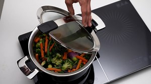 The Capri 10PC, Lifetime Guarantee, Bon Appetit Pot Set represents the very best combination of healthy meals, practical use, and good looks. With our waterless cooking method, you can keep the nutrients sealed in instead of boiling away up to 50% of them as with normal cooking. Simply seal your washed veggies in the pot and let them cook in their own juices. The sturdy design ensures even heat distribution for best cooking results and the lifetime guarantee is a measure of how great this set is