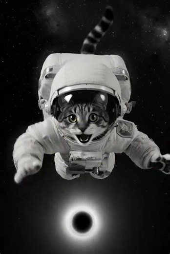 Cat Falls Into a BLACK HOLE… And Disappears?! 🕳️😹💀 AI Nightmare!