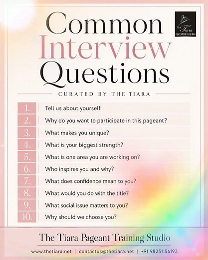 Common Pageant Interview Questions Every Contestant Must Prepare
