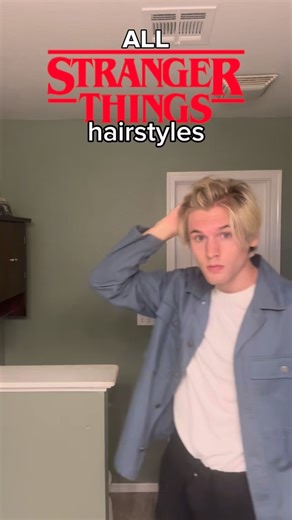 Hudson Rein on Instagram: "All Stranger Things hairstyles! #hair #hairstyle #strangerthings #actor #vlog"