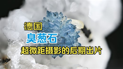 【矿物晶体】臭葱石(德国)-关于超微距摄影的后期出片