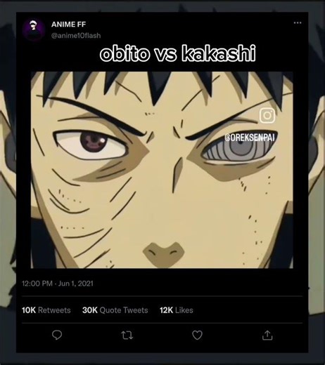 Kakashi vs Obito 🔥 Final Battle – Who Was Truly Stronger?#anime#animeedit#freefireanimelover