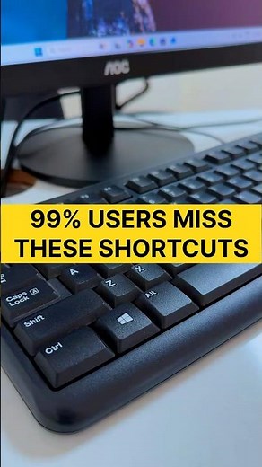 These Windows Keyboard Shortcuts Will Save You Hours! #pctipandtricks #windowsshortcuts