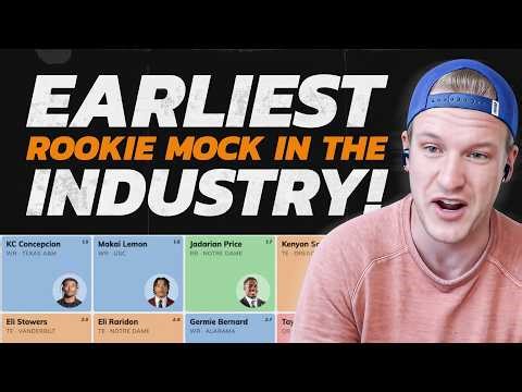 Fantasy Football Industry's FIRST Rookie Mock Draft EVER (Post Draft)