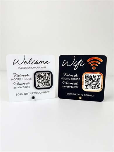 Wifi Porter - Acrylic Wifi Sign for Guests | Acrylic Wifi Stand - Etsy
