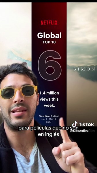 Simón: La Película #6 en Netflix a Nivel Mundial