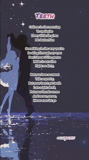 Teeth Lyrics – 5 Seconds of Summer | English Lyrics Video 🖤 #songlyrics #music #Teeth #5SOS