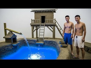 Primitive Clay Pool & Clay Room Construction |