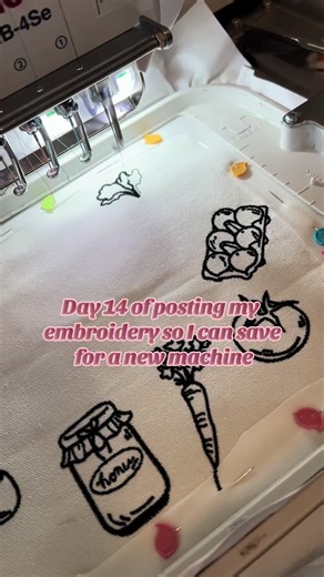 Day 14 of posting my embroidery so I can save for a new machine! It was inventory prep day 💕 #embroidery #vintagevibes #mamaownedbusiness #embroiderybusiness #handmade