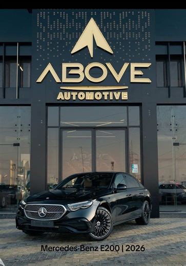 Mercedes-Benz E200 2026 Fully Loaded. – 2.0L engine | 204 hp | Burmester Sound System – Memory Package | Heated & Ventilated Seats – 360° Camera | Selfie Camera – Superscreen Display | Panoramic Sunroof – Night Package | Keyless Entry – Head-Up Display | 4-Zone Climate Control – Rear Wheel Steering | Hydraulic Suspension 📍 Madinaty: Chillout Fuel Station – Madinaty, Suez Road 📍 New Cairo: Chillout Fuel Station – Ring Road – New Cairo 📞 01119977711 #AboveAutomotive #automotive