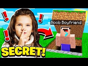 I FOUND noob Girl's SECRET BASE in Minecraft!